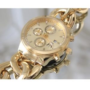 Jivago Lev Womens Gold-Tone Bracelet Watch